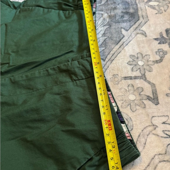 Uniqlo x Marimekko Green Wide-Leg Pants with Floral Cuffs - Picture 4 of 9
